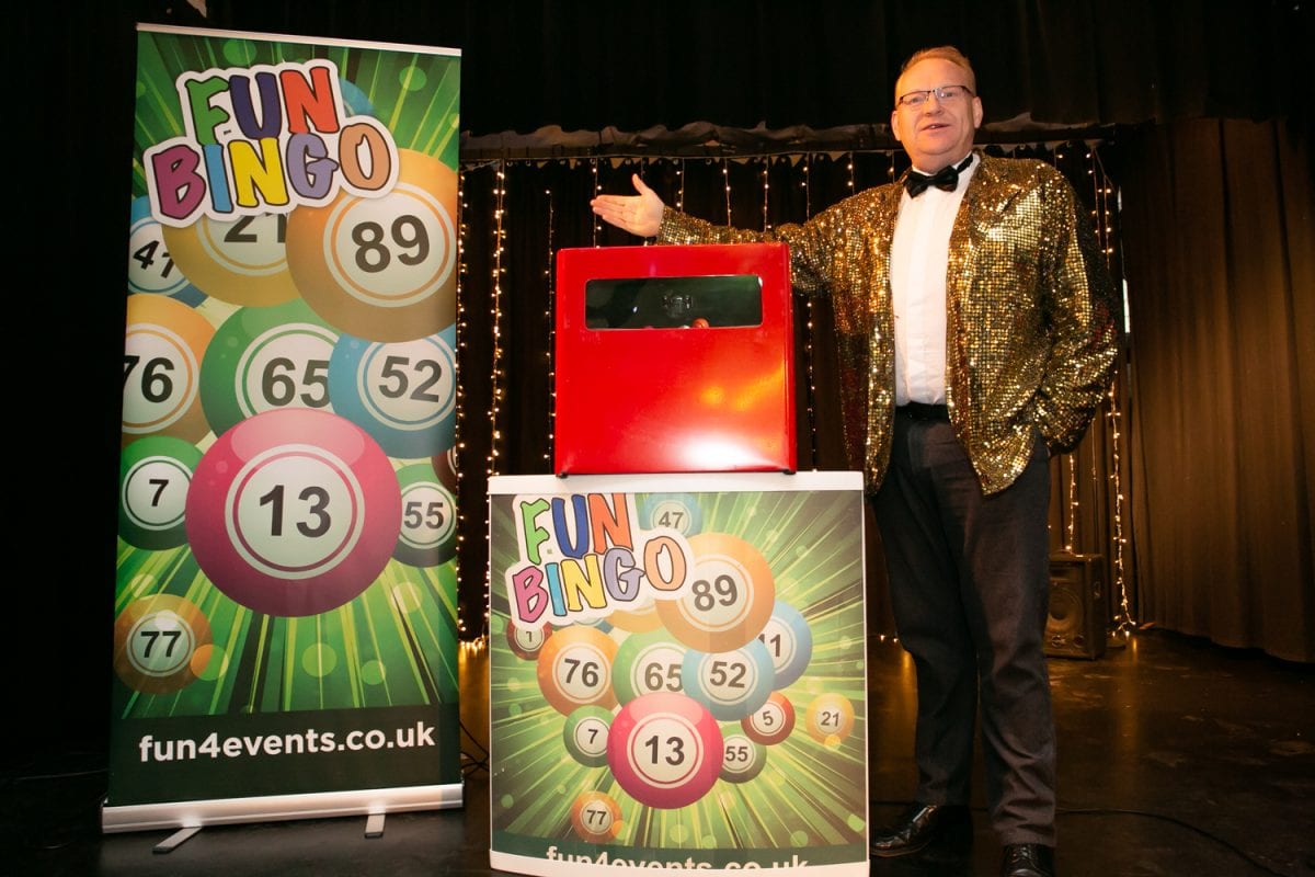Bingo! Corporate Bingo Hire Bingo Caller Hire Fun4Events