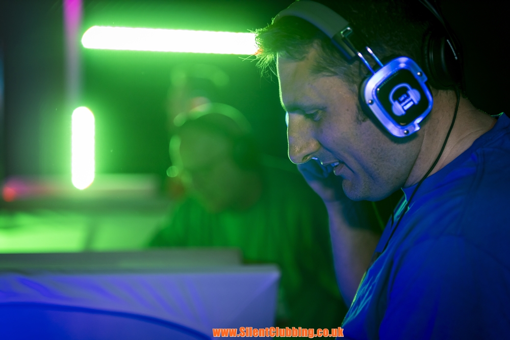 DJ at Silent Disco Event